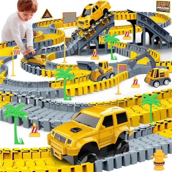 Kids Construction Toys 253 PCS Race Tracks Toy For Kids - Picture 1 of 7